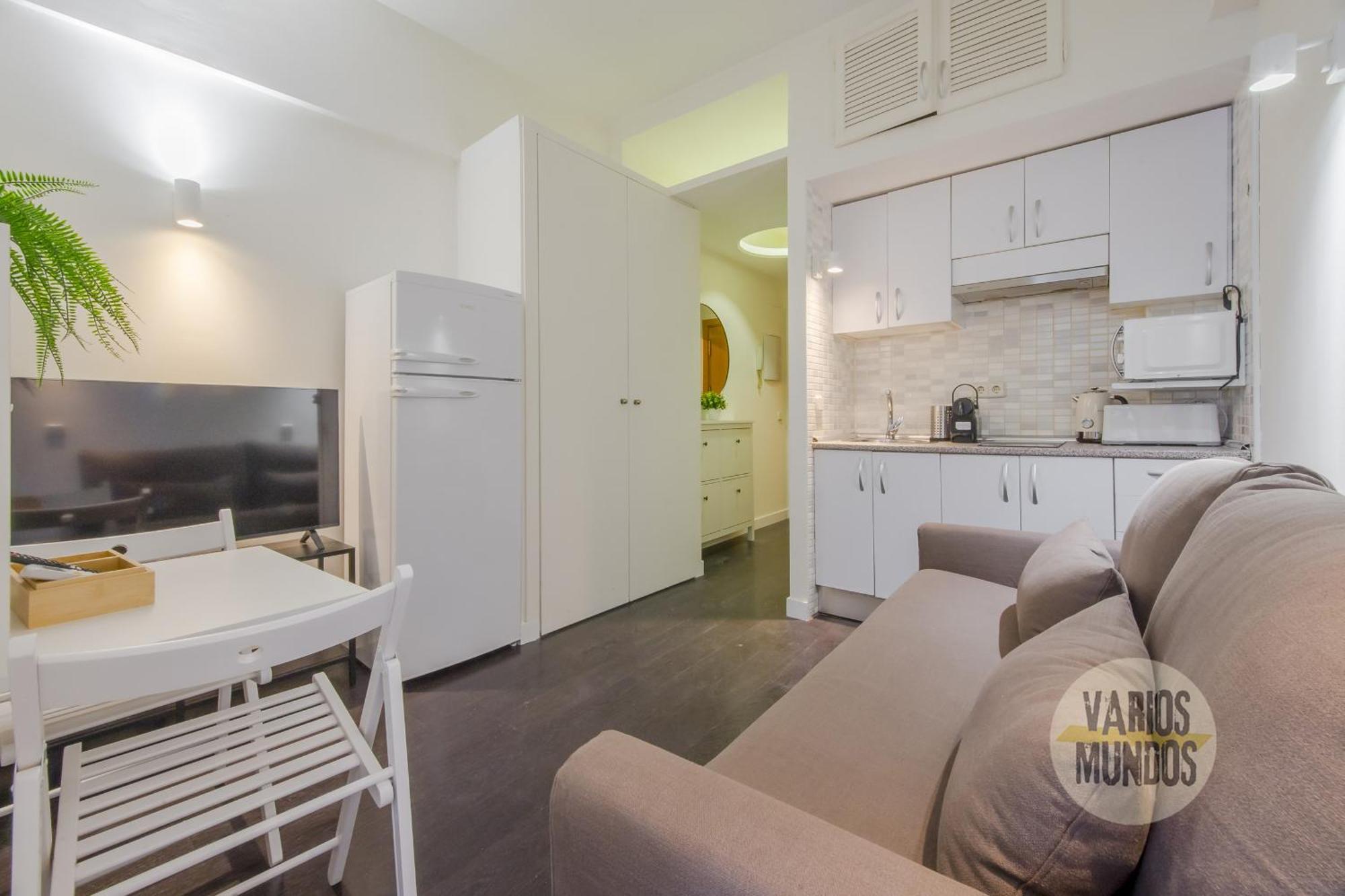 Confortable Apt Para 3 Pax A 1 Min De Gran Via Madrid Extérieur photo